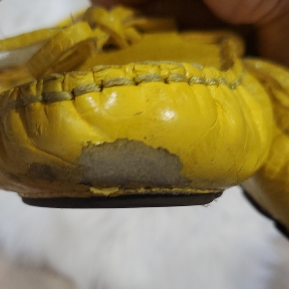 J. Crew Vibrant Yellow Croc-Embossed Moccasins Slipon Sz 8 - Picture 9 of 16
